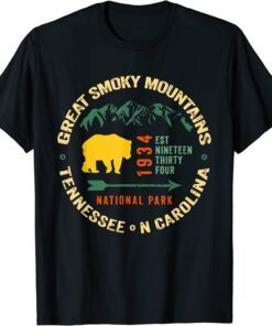 Vintage Great Smoky Mountains National Park 80s Graphic Tee Shirt