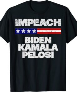 Vintage Impeach Biden Kamala Pelosi Anti Biden Tee Shirt