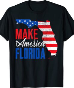 Vintage Make America Florida Trump DeSantis 2024 Election Tee Shirt