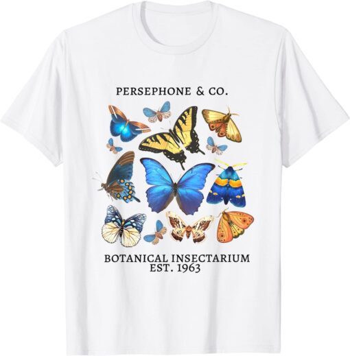 Vintage Persephone Greek Mythology Butterfly Light Academia Tee Shirt