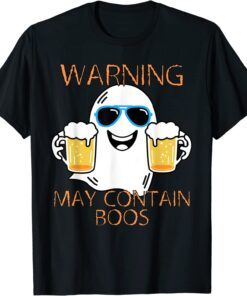 Warning May Contain Boos Halloween Tee Shirt