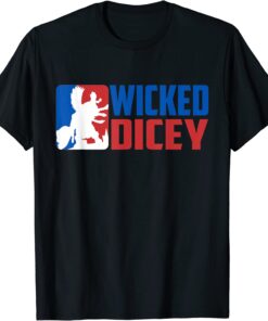 Wicked Dicey - Baseball Logo Style Tee Shirt