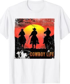 Yeehaw Rodeo Horse Riding Howdy Western Country Life Cowboys Tee Shirt