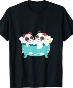 cute costume panda couple bathing T-Shirt