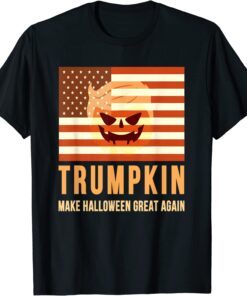 flag usa Trumpkin Make Halloween Great Again trump Tee Shirt