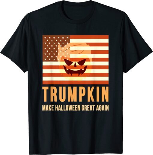 flag usa Trumpkin Make Halloween Great Again trump Tee Shirt