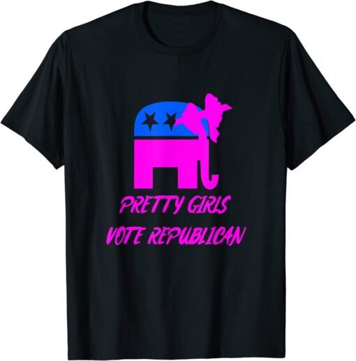 pretty girls vote republican,vote red election 2022 vote red Tee Shirt