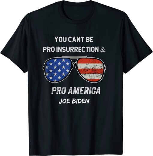 you cant be pro insurrection and pro America Tee Shirt