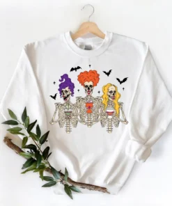 3 Witch Sk 3 Witch Skeletons Halloween Trick-Or-Treat Tee Shirteletons Halloween Trick-Or-Treat T-Shirt