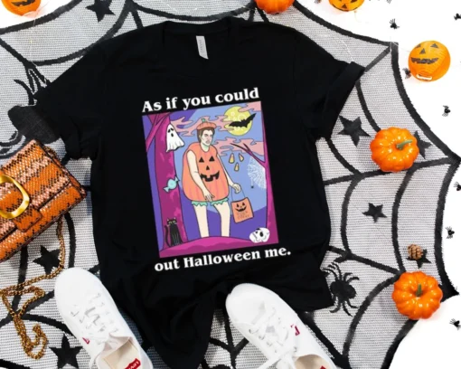 Pumpkin As If You Could Out Halloween Tee ShirtPatch Junkie Halloween Tee Shirt