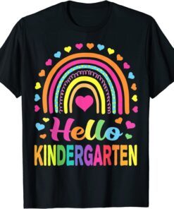 Back to School Hello Kindergarten Squad Teachers & Students Tee Shirt