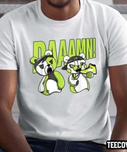 Bear Damm Retro High OG Visionaire Volt 1s Matching Tee Shirt