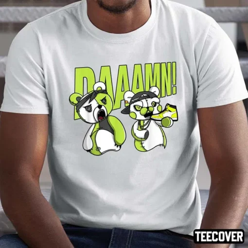 Bear Damm Retro High OG Visionaire Volt 1s Matching Tee Shirt