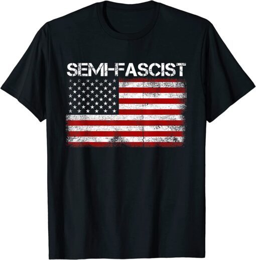 Biden Quotes Semi-Fascist Political USA FLAG Tee Shirt