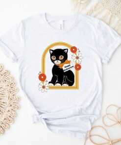 Black Cat Halloween Tee Shirt