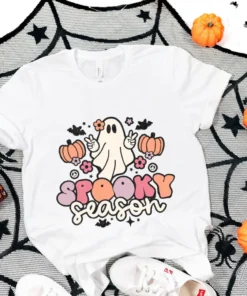 Boo Ghost Fall Autumn Pumpkin Halloween Shirt