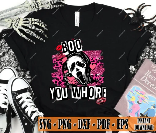 Boo You Whore Halloween Tee Shirt