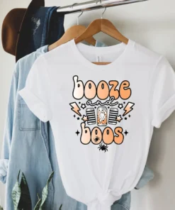 Booze And Boos Halloween Tee Shirt