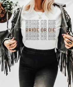 Bride or Die Halloween Tee Shirt