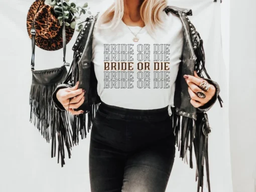 Bride or Die Halloween Tee Shirt