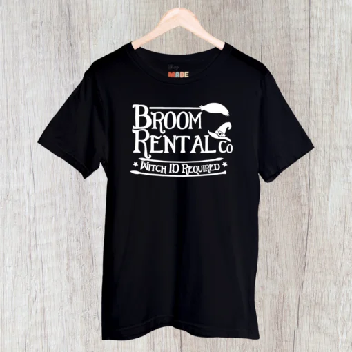 Broom Rental Co Halloween Tee Shirt