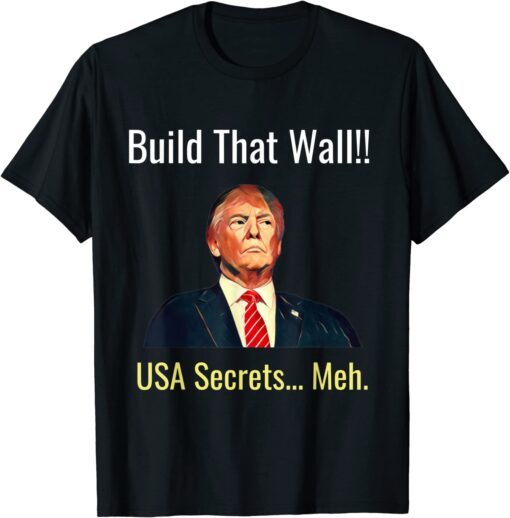 Build That Wall!! USA Secrets...Meh Tee Shirt