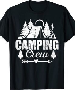 Camping Crew Family Outdoor Sunset Summer Camp Lover Tee Shirt