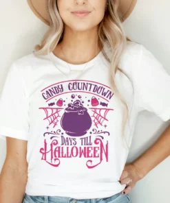 Candy Countdown Halloween Tee Shirt