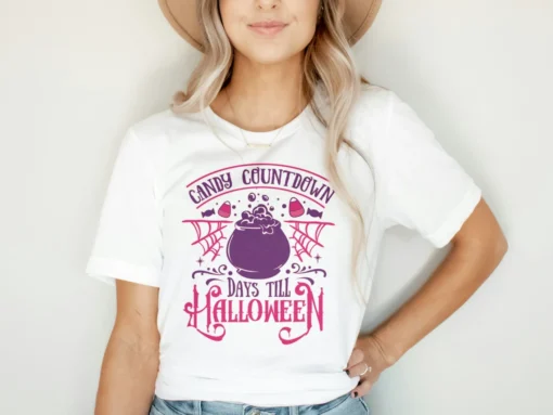 Candy Countdown Halloween Tee Shirt