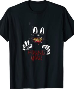 Cartoon cat Creepy Horror trick or treat Tee Shirt