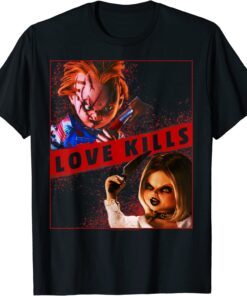 Child's Play Chucky And Tiffany Love Kills Tee Shirt