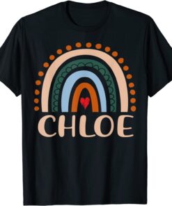 Chloe Name Personalized Rainbow Chloe Tee Shirt