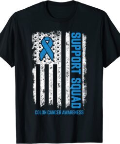 Colon Cancer Support Squad Colon Cancer Awareness Tee Shirt