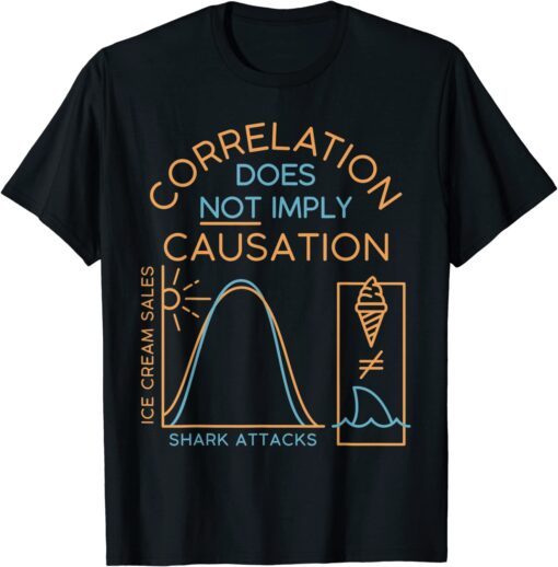 Correlation Does Not Imply Causation Tee Shirt