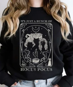 Disney Hocus Pocus Just A Bunch Of Hocus Pocus Tarot Card Tee Shirt