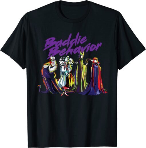 Disney Villains Baddie Behavior Tee Shirt