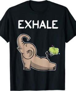 Elephant Exhale Yoga Elephant Tee Shirt