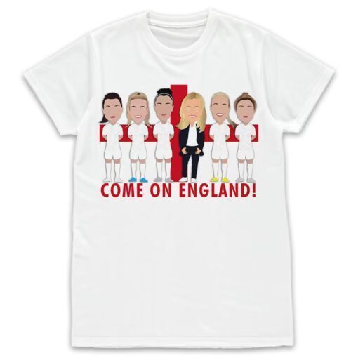 England Womens Ladies Football Come On England T-Shirt