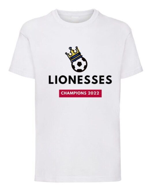 England Womens Ladies Football Lionesses Come On England Tee Shirt