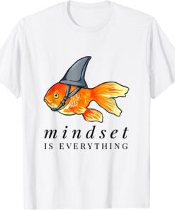 Everything Is Mindset Shark Fin Goldfish Vintage Tee Shirt