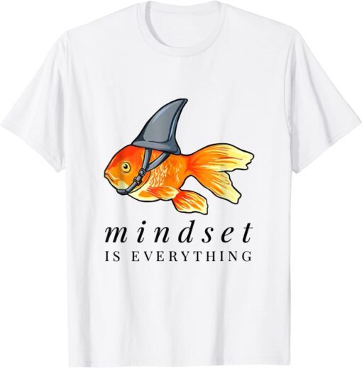 Everything Is Mindset Shark Fin Goldfish Vintage Tee Shirt