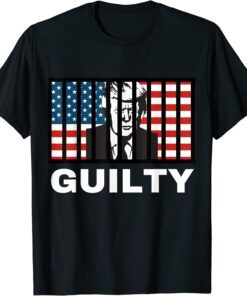 FBI raids Trump's mansion GUILTY Anti-Trump American Flag Political Tee Shirt