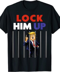 FBI raids Trump's mansion Lock Him Up - Anti Trump Political Tee Shirt