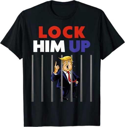 FBI raids Trump's mansion Lock Him Up - Anti Trump Political Tee Shirt