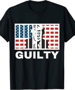 FBI searches Trump's house GUILTY Anti-Trump American Flag Political Jail Cell Tee Shirt