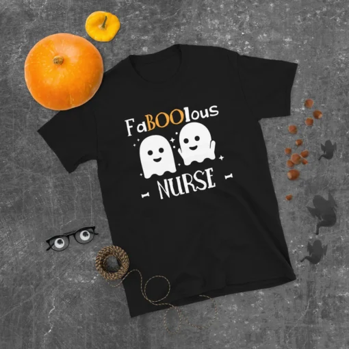 FaBOOlous Nurse Ghost Halloween Tee Shirt