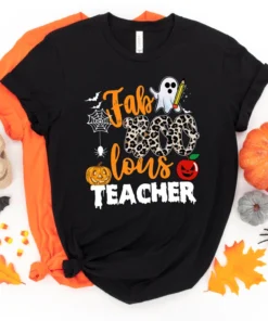 Faboolous Fabulous Boo Teacher Halloween Tee Shirt