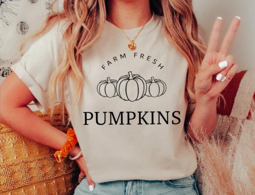 Farm Fresh Pumpkins Halloween Tee Shirt