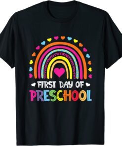 First Day Of Preschool Rainbow 2022 Class Of 2023 T-Shirt