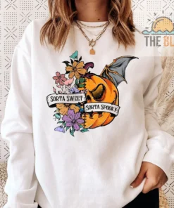 Flower Skull Halloween Mental Health Aware Sorta Sweet Tee shirt
